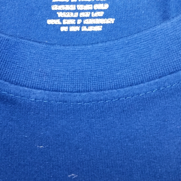 Majestic Blue Short Sleeve Tee with WS LA 2017 Graphic - Picture 4 of 4